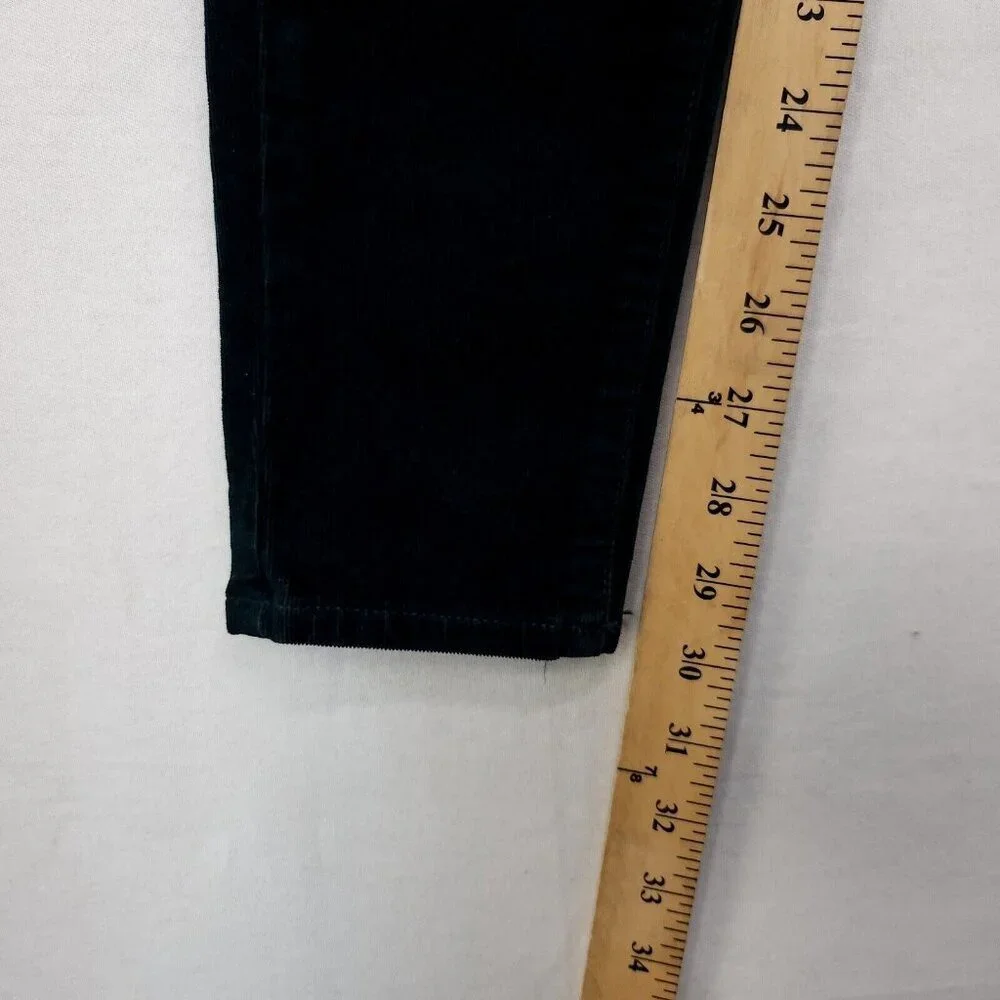American Eagle Corduroy Pants Womens Size Slim 00 Long Emerald Green Pockets - Picture 7 of 15
